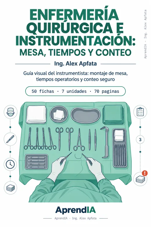 Portada de Enfermería Quirúrgica e Instrumentación: mesa, tiempos y conteo