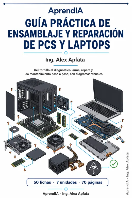 Portada: Guía Práctica de Ensamblaje y Reparación de PCs y Laptops