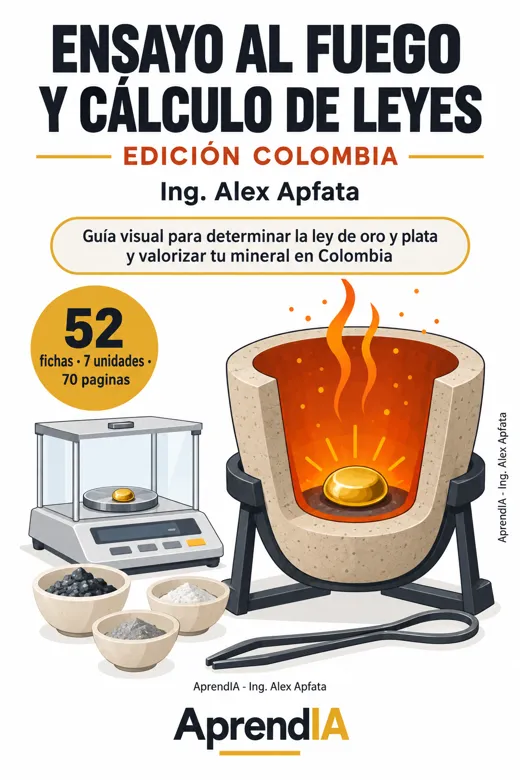 Portada: Ensayo al Fuego y Cálculo de Leyes — Edición Colombia