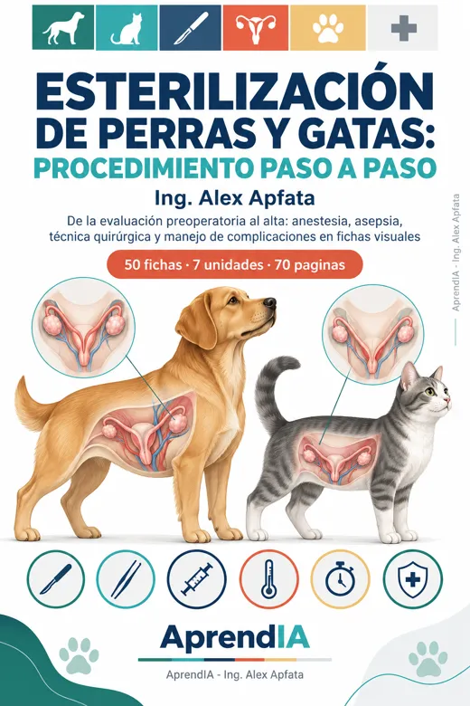 Portada: Esterilización de Perras y Gatas: procedimiento paso a paso