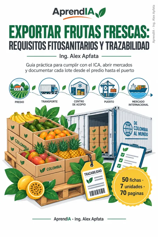 Portada de Exportar Frutas Frescas desde Colombia: Requisitos Fitosanitarios y Trazabilidad