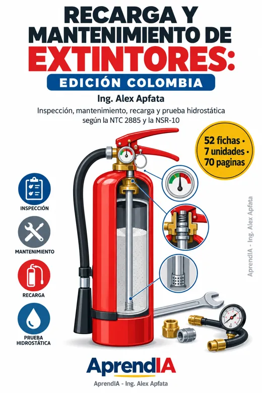 Portada: Recarga y Mantenimiento de Extintores: Edición Colombia