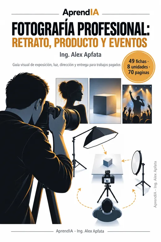 Portada: Fotografía Profesional: retrato, producto y eventos