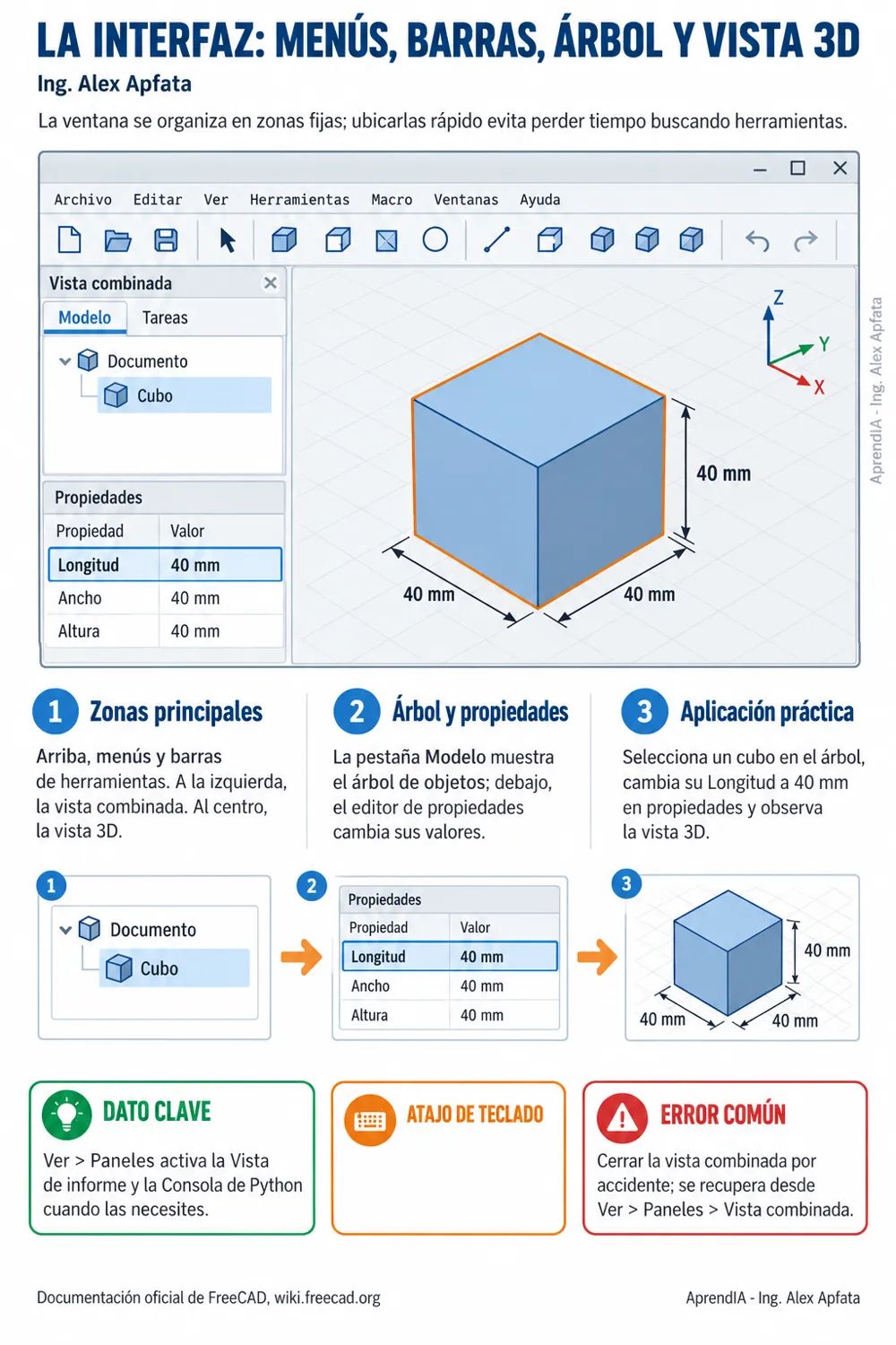 Página real 1 de FreeCAD desde Cero: Diseño Mecánico Paramétrico Gratis, Piezas, Ensambles y Planos