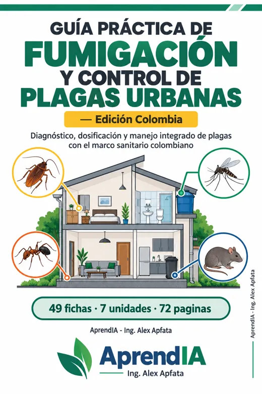 Portada: Guía Práctica de Fumigación y Control de Plagas Urbanas — Edición Colombia