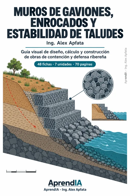 Portada: Muros de Gaviones, Enrocados y Estabilidad de Taludes