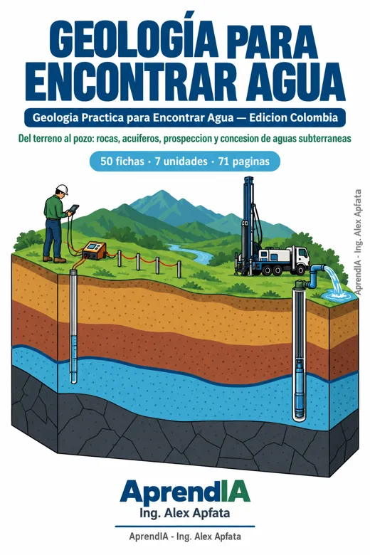 Portada: Geología Práctica para Encontrar Agua — Edición Colombia