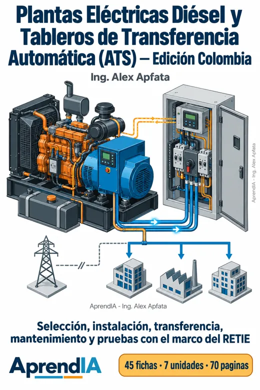 Portada: Plantas Eléctricas Diésel y Tableros de Transferencia Automática (ATS) — Edición Colombia