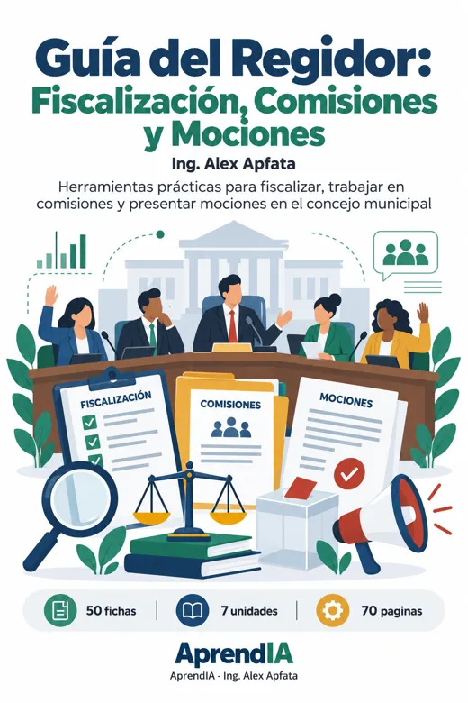 Portada: Guía del Regidor: Fiscalización, Comisiones y Mociones