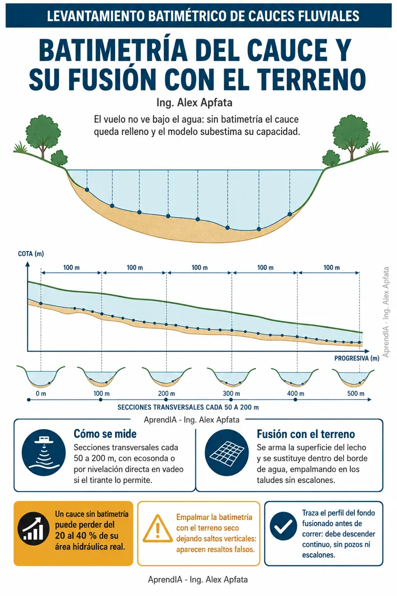 Página real 3 de HEC-RAS: modelado de inundaciones y obras de protección de márgenes