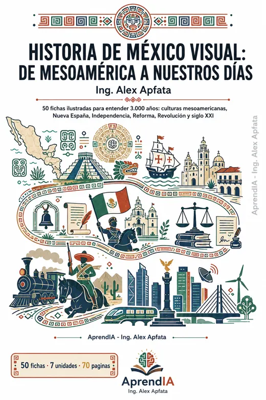 Portada: Historia de México Visual: de Mesoamérica a Nuestros Días
