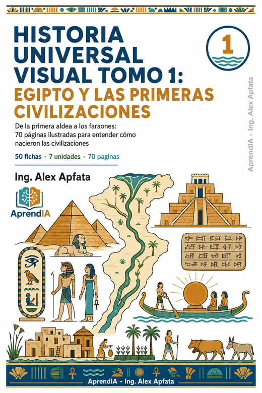 Portada de Historia Universal Visual Tomo 1: Egipto y las Primeras Civilizaciones