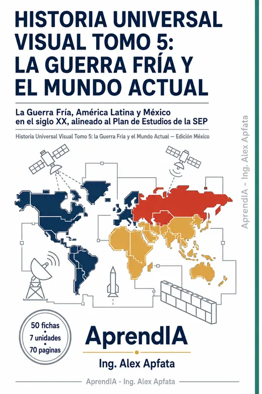 Portada: Historia Universal Visual Tomo 5: la Guerra Fría y el Mundo Actual — Edición México