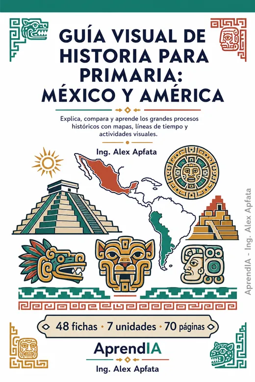 Portada de Guía Visual de Historia para Primaria: México y América