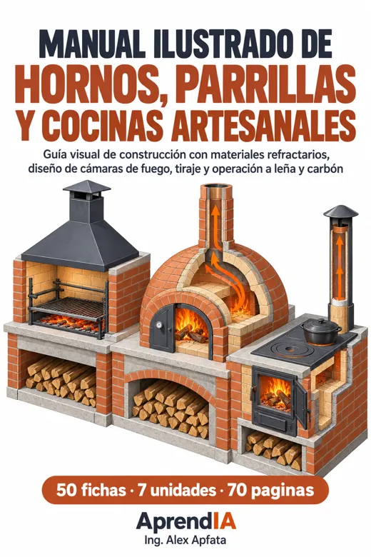 Portada: Manual Ilustrado de Hornos, Parrillas y Cocinas Artesanales