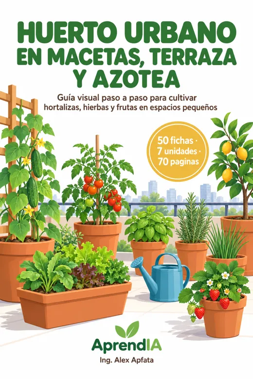 Portada: Huerto Urbano en Macetas, Terraza y Azotea