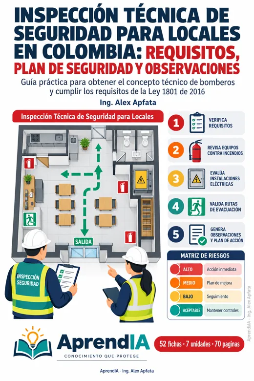 Portada de Inspección Técnica de Seguridad para Locales en Colombia: Requisitos, Plan de Seguridad y Observaciones
