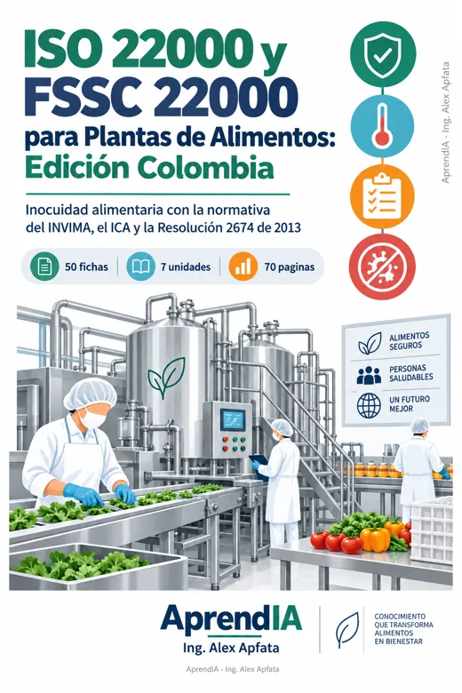 Portada: ISO 22000 y FSSC 22000 para Plantas de Alimentos: Edición Colombia
