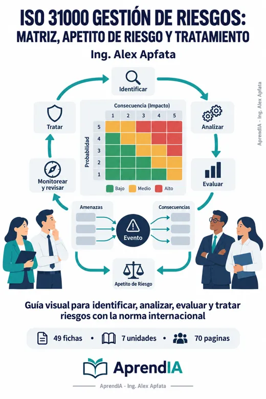 Portada: ISO 31000 Gestión de Riesgos: Matriz, Apetito de Riesgo y Tratamiento