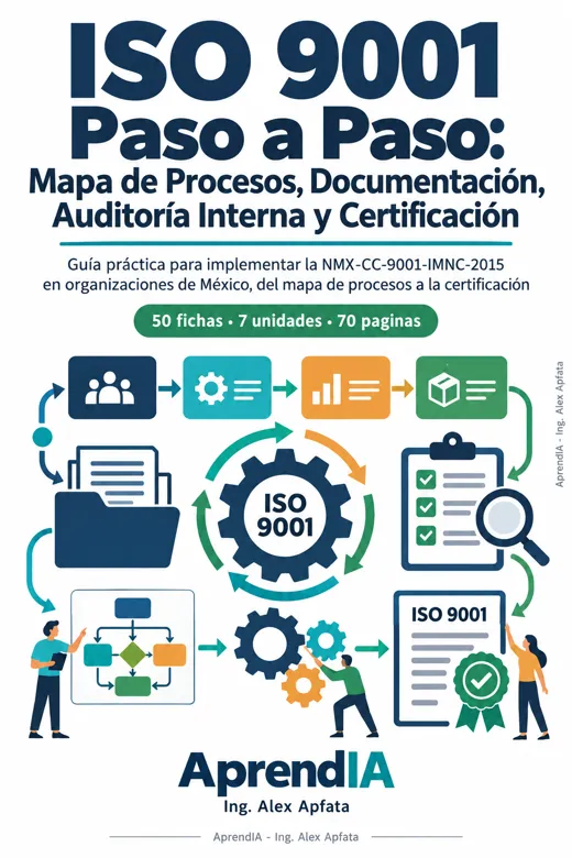 Portada: ISO 9001 Paso a Paso: Mapa de Procesos, Documentación, Auditoría Interna y Certificación