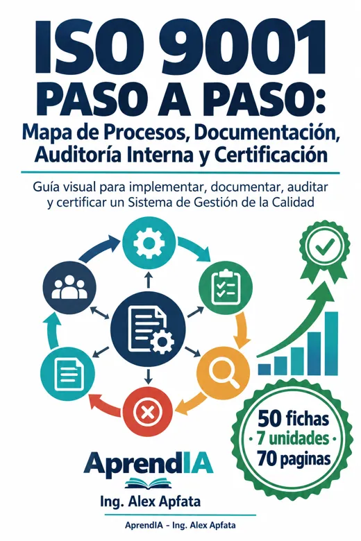 Portada: ISO 9001 Paso a Paso: Mapa de Procesos, Documentación, Auditoría Interna y Certificación