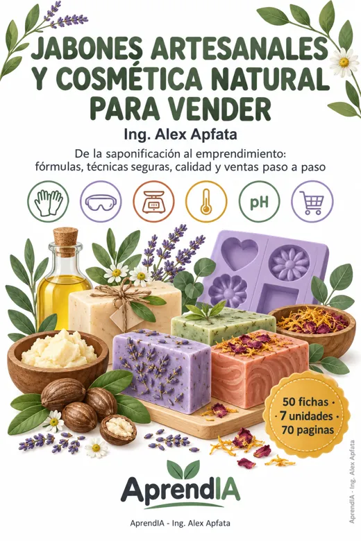 Portada: Jabones Artesanales y Cosmética Natural para Vender