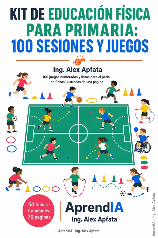 Portada de Kit de Educación Física para Primaria: 100 Sesiones y Juegos