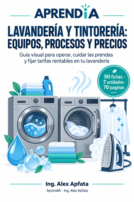 Portada: Lavandería y Tintorería: Equipos, Procesos y Precios