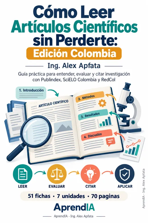 Portada de Cómo Leer Artículos Científicos sin Perderte: Edición Colombia