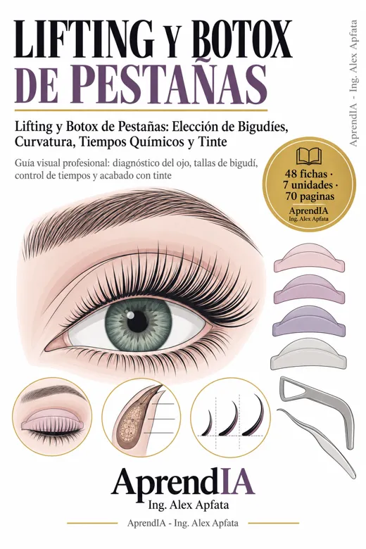 Portada: Lifting y Botox de Pestañas: Elección de Bigudíes, Curvatura, Tiempos Químicos y Tinte