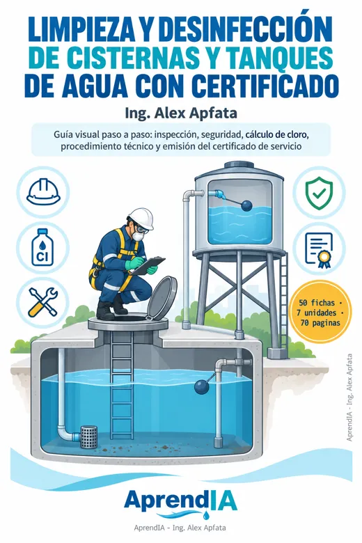 Portada de Limpieza y Desinfección de Cisternas y Tanques de Agua con Certificado