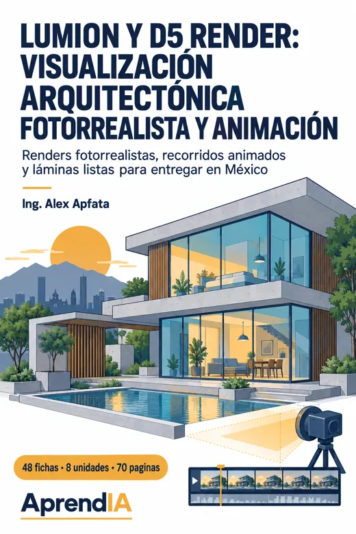 Portada de Lumion y D5 Render: Visualización Arquitectónica Fotorrealista y Animación