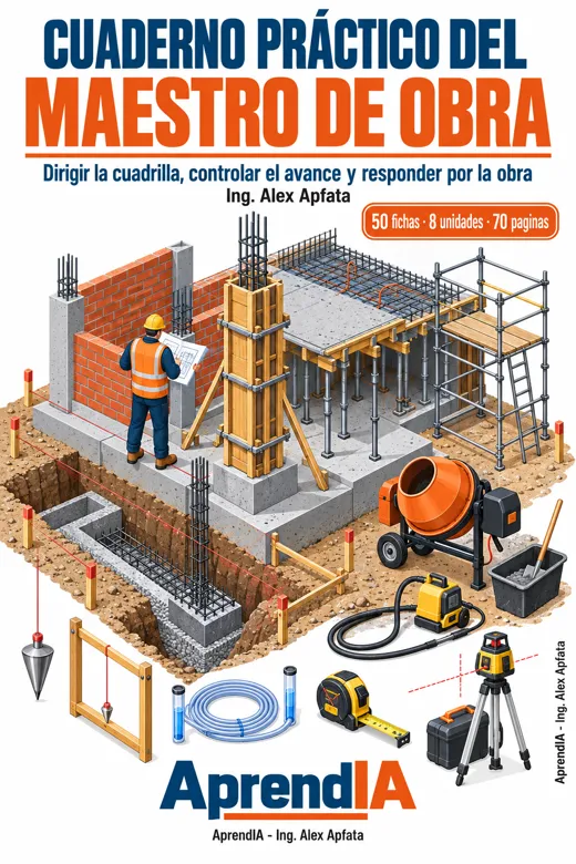 Portada: Cuaderno Práctico del Maestro de Obra