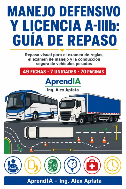 Portada de Manejo Defensivo y Licencia A-IIIb: guía de repaso