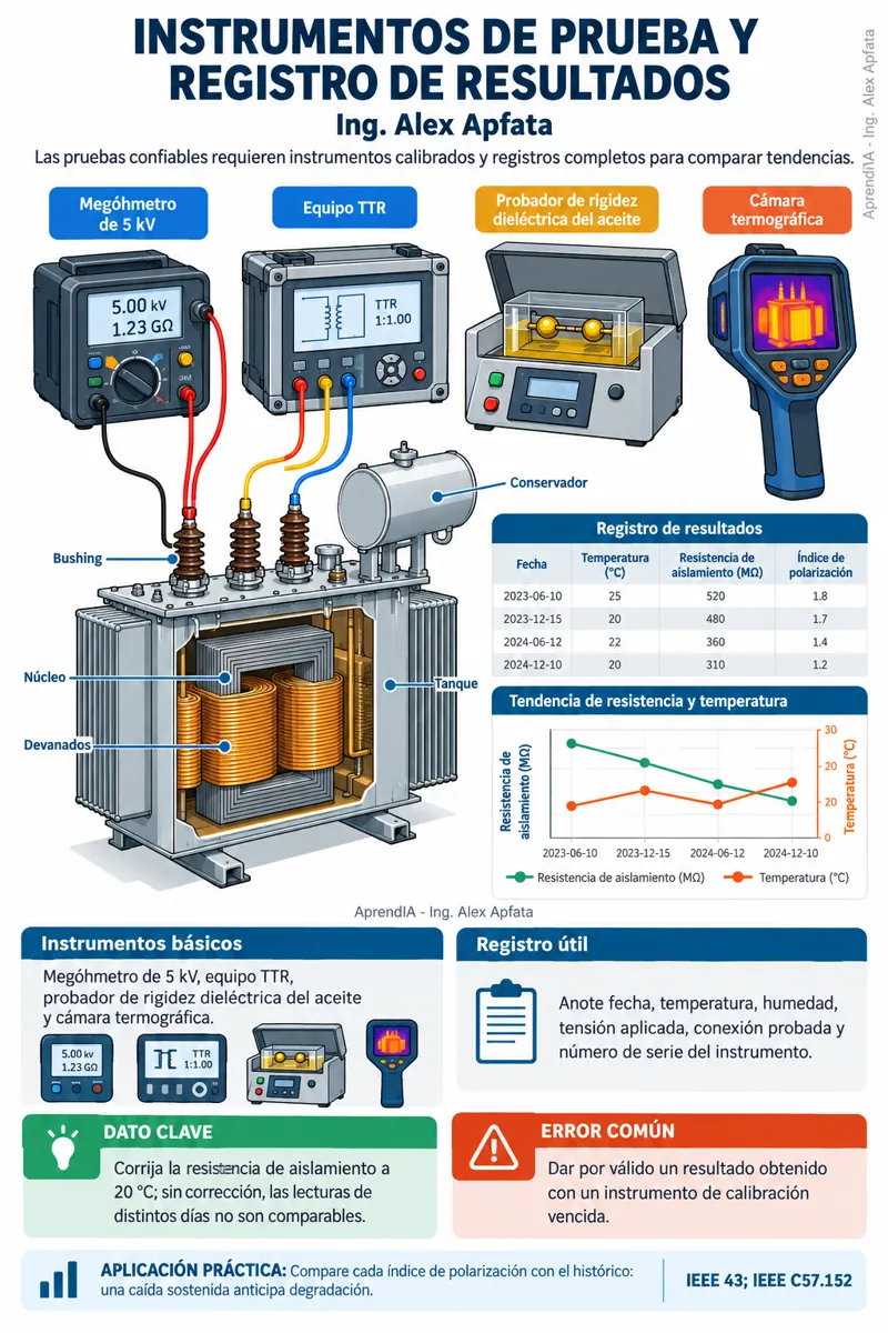 Página real 4 de Mantenimiento de Transformadores: Pruebas de Aislamiento, Relación de Transformación (TTR), Aceite Dieléctrico y Protecciones