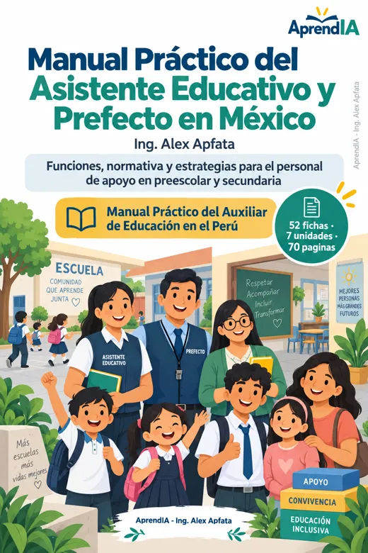 Portada de Manual Práctico del Asistente Educativo y Prefecto en México