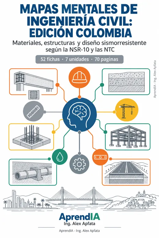 Portada de Mapas Mentales de Ingeniería Civil: Edición Colombia