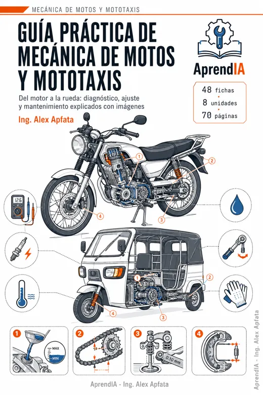 Portada de Guía Práctica de Mecánica de Motos y Mototaxis