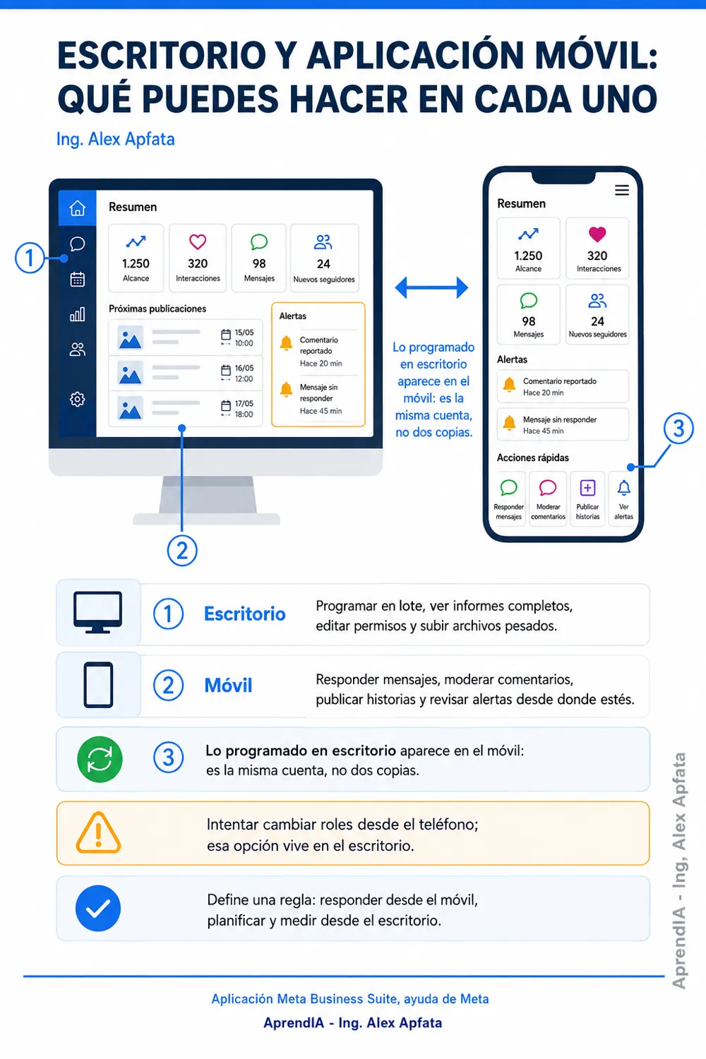 Página real 1 de Meta Business Suite: publicar y anunciar en Facebook e Instagram