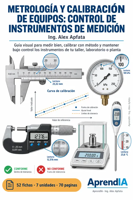 Portada: Metrología y Calibración de Equipos: Control de Instrumentos de Medición