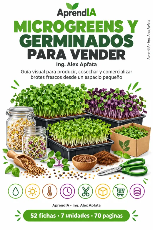 Portada: Microgreens y Germinados para Vender