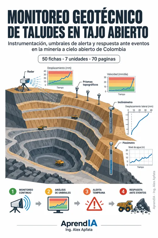 Portada: Monitoreo Geotécnico de Taludes en Tajo Abierto