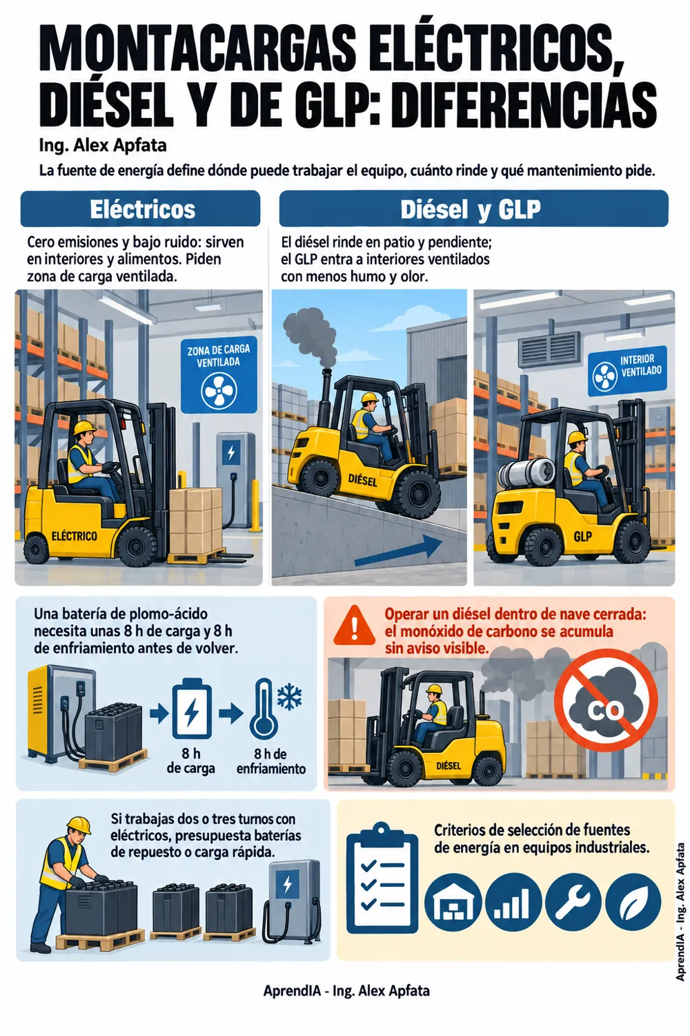 Página real 1 de Operación de Montacargas y Grúas en México: maniobras y certificación NOM