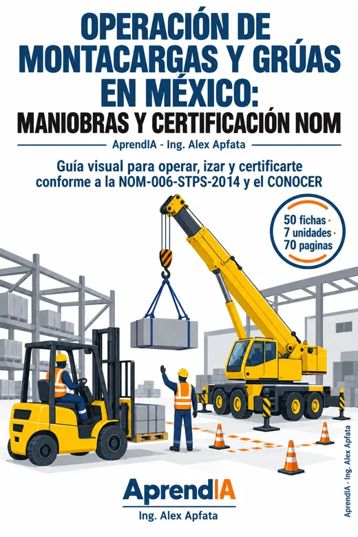 Portada de Operación de Montacargas y Grúas en México: maniobras y certificación NOM