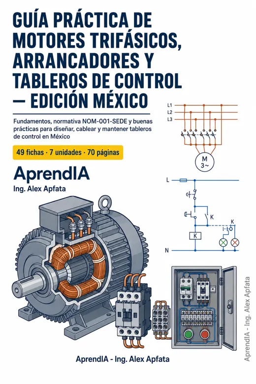 Portada: Guía Práctica de Motores Trifásicos, Arrancadores y Tableros de Control — Edición México