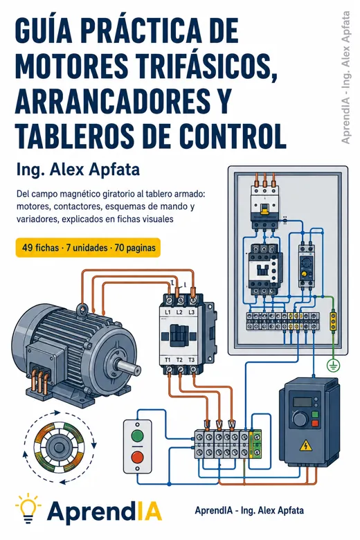 Portada: Guía Práctica de Motores Trifásicos, Arrancadores y Tableros de Control