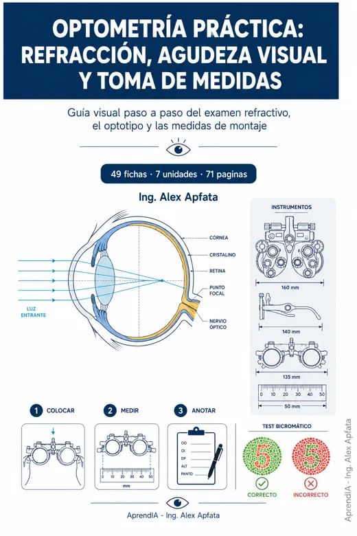 Portada de Optometría Práctica: refracción, agudeza visual y toma de medidas
