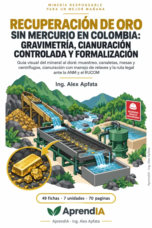Portada: Recuperación de Oro sin Mercurio en Colombia: gravimetría, cianuración controlada y formalización