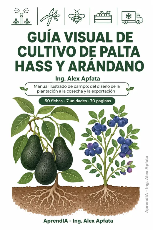 Portada: Guía Visual de Cultivo de Palta Hass y Arándano
