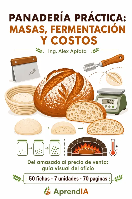 Portada de Panadería Práctica: masas, fermentación y costos